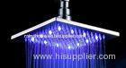 LED Contemporary Rain Shower Head / Ceiling Mount Rainfall Shower Head