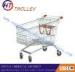 Large 4 Wheels Supermarket Shopping Trolleys Zinc Plating For Airport European style