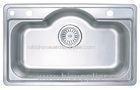 Rectangle Large Single Bowl Stainless Steel Kitchen Sinks Deck Mounted