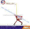 Small Children Supermarket Shopping Cart Steel Material Unfolded