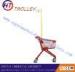 Small Children Supermarket Shopping Cart Steel Material Unfolded