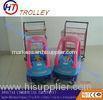 Small Supermarket Shopping Trolleys , Baby / Kids Trolley With Shopping Basket