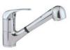 Contemporary Pull Out Spray Brass Kitchen Mixer Taps / Single Lever Kitchen Faucet