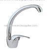 Single Lever Modern Kitchen Mixer Taps / Basin Mixer Taps Swivel Spout