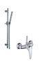 Wall Mounted Hand Shower Rail Set Single Lever Shower Mixer Faucet Taps