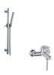 High Density Brass Shower Mixer Set , Single Lever Bath Shower Mixer Faucet Set