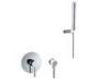 Rain Shower Set Mixer Faucet Taps With Hand Shower / Wall Mounted Elbow Connection