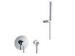 Rain Shower Set Mixer Faucet Taps With Hand Shower / Wall Mounted Elbow Connection