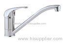 Chrome Brass Kitchen Single Handle Deck Mount Tub Faucet With Swivel Spout