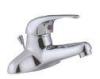 Deck Mounted Single Lever Faucet , Single Handle Basin 2 Hole Faucet / Mixer Taps