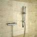 Thermostatic Shower Bar Mixer Valve with Wall Mount Handheld Shower Head