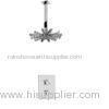 Chrome Brass Thermostatic Shower Valve Sets With Ceiling Raining Shower Head