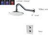 Shower Head LED Colour Changing Thermostatic Shower Sets for Bathroom