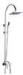 Square Curved Curtain Pole System Bath And Shower Mixer Set , 2 Hole Bath Shower Mixer