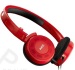 AKG K420 Folding Stereo Sound Portable Over-Ear Headphones in Red