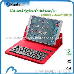 Full size bluetooth keyboard Leather Case for 9.7-10 inches ANDROID WINDOWS and IOS