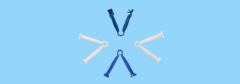 PVC Sterile umbilical cord clamp