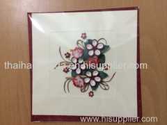 Handmade quilling flower card