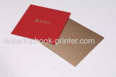 Gold stamping gloss laminated New Year's holiday greeting card printer