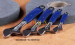 2 holes adjustable wrench with different color type handle