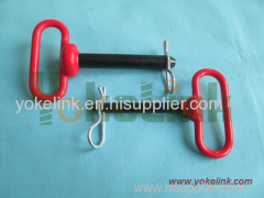 Hitch pin plastic coated alloy steel for tractor accessory