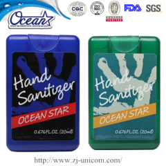 20ml credit card hand sanitizer medical promotional items