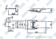 Stainless Steel Recessed Locking Handle