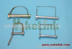 Round handle zinc clear wire lock pin carbon steel