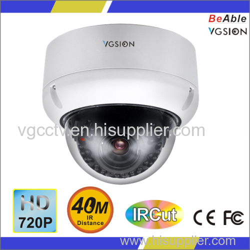 720P High Resolution HD-CVI Vandal proof Metal dome Camera