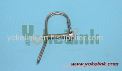 double wire tab lock pins carbon steel round handle