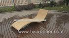 Modern Swimming Pool Waterproof Rattan Sun Lounger With Cushion