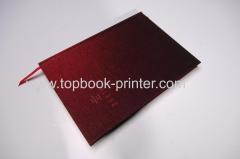 custom linen cloth debossed cover hardbound or hardcover book