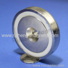 D60mm M8 countersunk ring magnet rare earth permanent magnetic mount