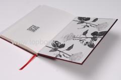 custom linen cloth debossed cover hardbound or hardcover book