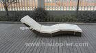 Luxury Rattan Sun Lounger For Living Room / Hotel / Restaurant