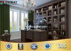 European Bedroom Furniture Melamine Bookshelves with Glass Doors