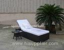 Outdoor Folding Chaise Lounge , Rattan Wicker Beach Sunlounger