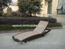 Poolside Rattan Sun Lounger With Powder Coated Aluminium Frame