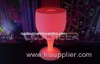 Royal Glasses Table / Ice Bucket Led Cocktail Table Rechargeable for hotel