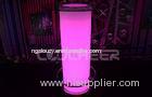 Stainless Glasses Top cocktail led table in cylinder shape 20 Kinds Color Change