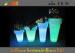 small Plastic Garden Illuminated light up flower pots For Outdoor / Indoor