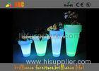 small Plastic Garden Illuminated light up flower pots For Outdoor / Indoor