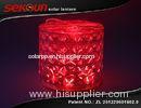 Red Gas Filled Outdoor Solar Lanterns / Camping Hiking Lights