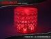 Red Gas Filled Outdoor Solar Lanterns / Camping Hiking Lights