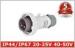 IP67 Waterproof 3 Pin Industrial Electrical Plugs 20V 25V 40V 50V