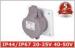 Indoor 32 Amp Industrial Power Socket / Single PhaseOutlets IP44