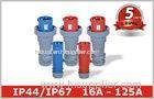4 Pin IEC CEE Male Electrical Receptacle Industrial Outlets with Cable Gland