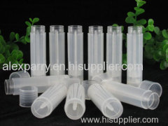 Eco Friendly Blue Frosted Version Lip Balm Tubes with Silkscreen , Lipstick Containe