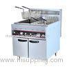 9KW 380V Freestanding Twin Basket Kitchener Triple Basket Deep Fryer 28L * 2