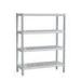Commercial Polished 4 Tier Stainless Steel Shelving Units for Kitchen